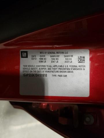 Photo 10 from auction – 2013 BUICK VERANO with VIN 1G4PS5SK7D4181810
