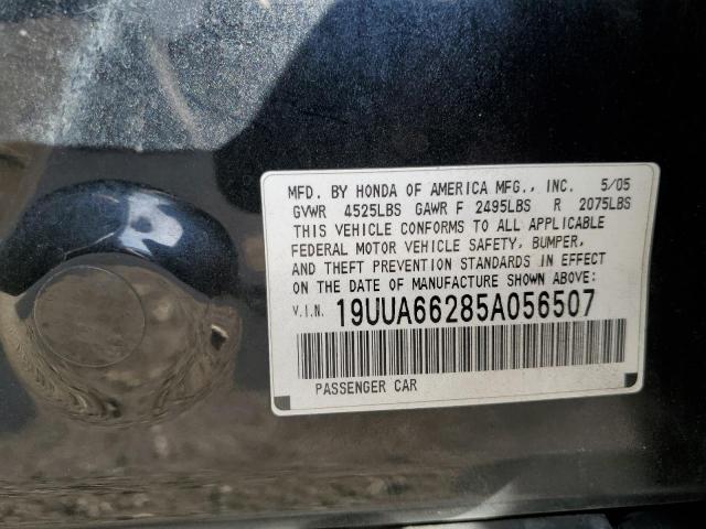 Photo 10 from auction – 2005 ACURA TL with VIN 19UUA66285A056507
