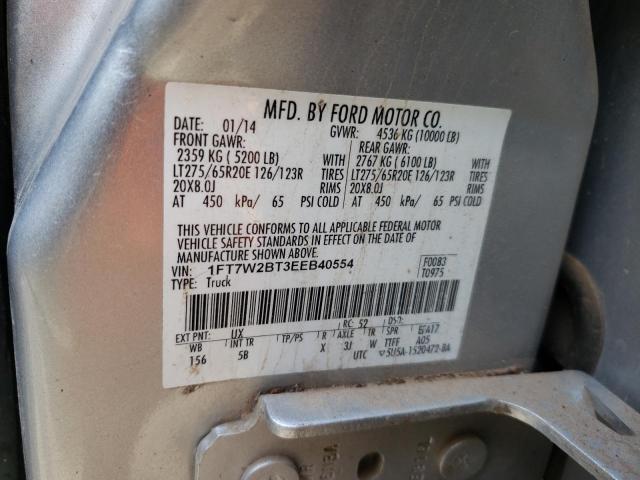 Photo 10 from auction – 2014 FORD F250 SUPER with VIN 1FT7W2BT3EEB40554