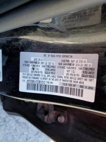 Photo 10 from auction – 2012 MAZDA CX-9 with VIN JM3TB3BVXC0361510