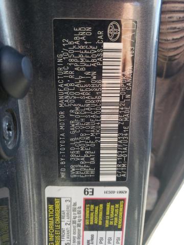 Photo 10 from auction – 2013 TOYOTA COROLLA MA with VIN 2T1KU4EE0DC961556