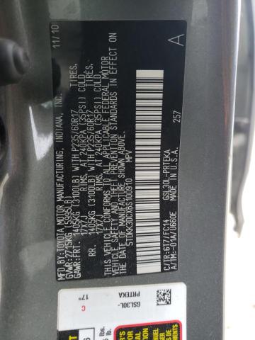 Photo 10 from auction – 2011 TOYOTA SIENNA LE with VIN 5TDKK3DCXBS100910