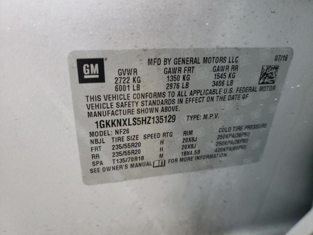 Photo 10 from auction – 2017 GMC ACADIA DEN with VIN 1GKKNXLS5HZ135129