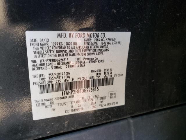 Photo 10 from auction – 2013 FORD TAURUS LIM with VIN 1FAHP2F88DG226815