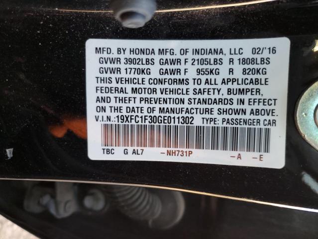 Photo 10 from auction – 2016 HONDA CIVIC EX with VIN 19XFC1F30GE011302