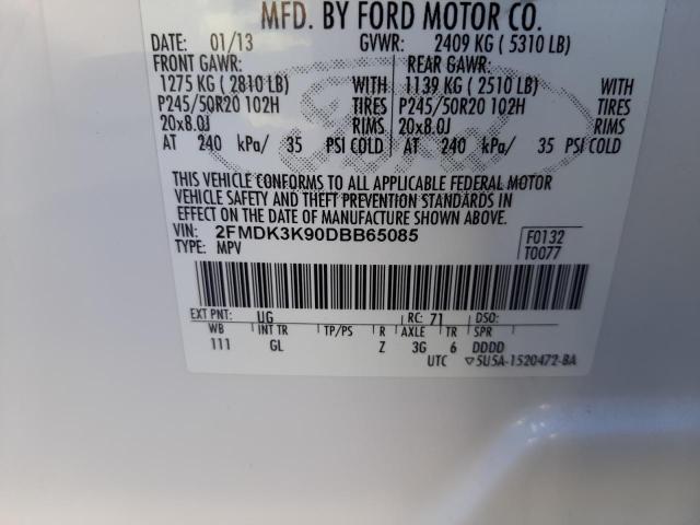 Photo 10 from auction – 2013 FORD EDGE LIMIT with VIN 2FMDK3K90DBB65085