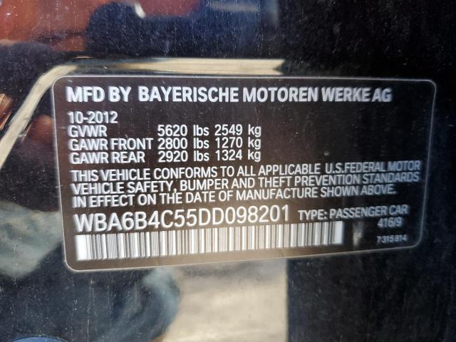 Photo 10 from auction – 2013 BMW 650 XI with VIN WBA6B4C55DD098201