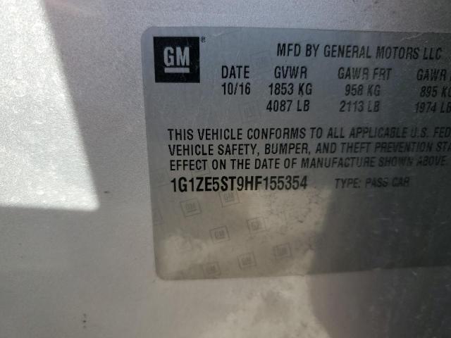Photo 10 from auction – 2017 CHEVROLET MALIBU LT with VIN 1G1ZE5ST9HF155354