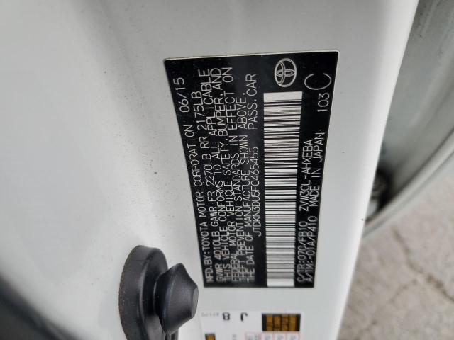 Photo 10 from auction – 2015 TOYOTA PRIUS with VIN JTDKN3DU5F0465455