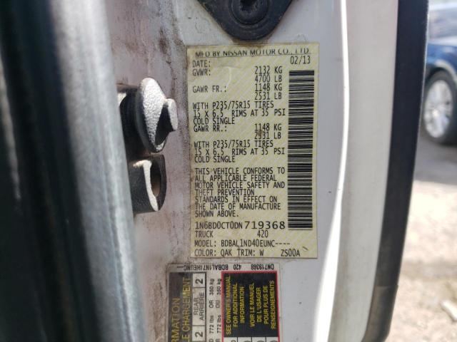 Photo 10 from auction – 2013 NISSAN FRONTIER S with VIN 1N6BD0CT0DN719368