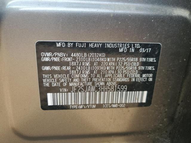 Photo 10 from auction – 2017 SUBARU FORESTER 2 with VIN JF2SJAWC3HH581599