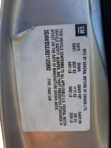 Photo 10 from auction – 2002 BUICK CENTURY CU with VIN 2G4WS52J821120882