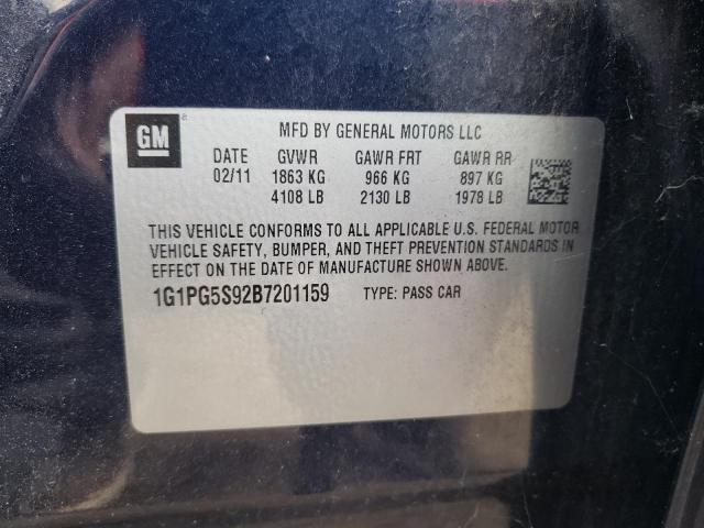 Photo 10 from auction – 2011 CHEVROLET CRUZE LT with VIN 1G1PG5S92B7201159