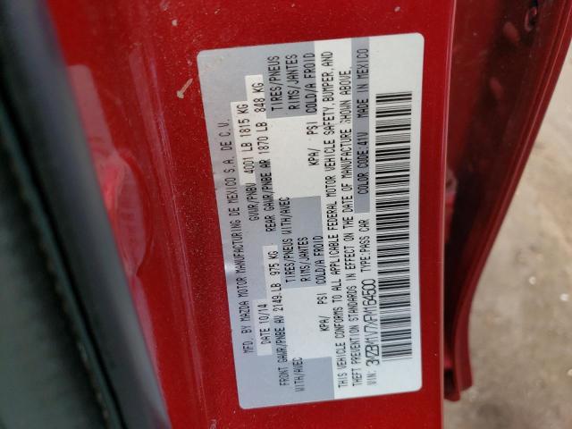 Photo 10 from auction – 2015 MAZDA 3 TOURING with VIN 3MZBM1V7XFM164500