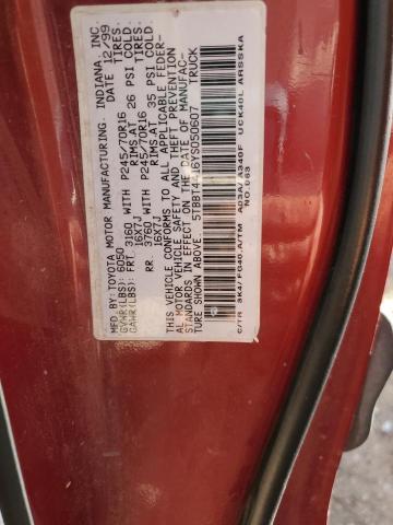 Photo 10 from auction – 2000 TOYOTA TUNDRA ACC with VIN 5TBBT4416YS050607