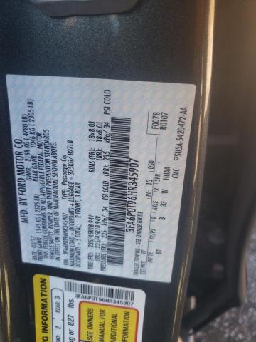 Photo 10 from auction – 2017 FORD FUSION SE with VIN 3FA6P0T96HR345907