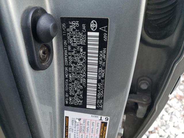 Photo 10 from auction – 2006 TOYOTA CAMRY LE with VIN JTDBF30K060170474
