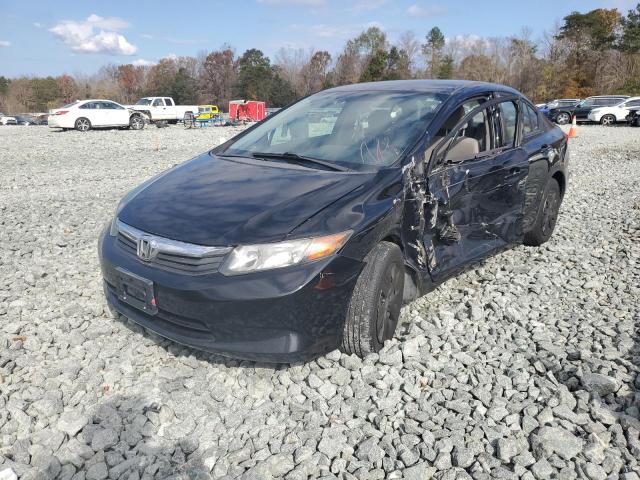 Photo 2 from auction – 2012 HONDA CIVIC LX with VIN 19XFB2F54CE304351