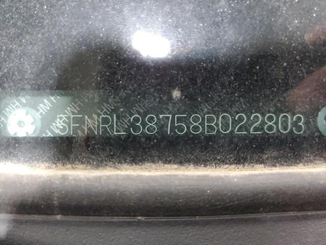 Photo 10 from auction – 2008 HONDA ODYSSEY EX with VIN 5FNRL38758B022803