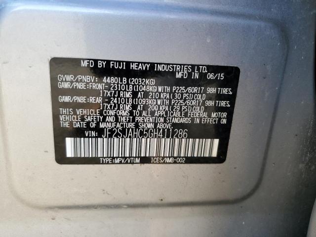 Photo 10 from auction – 2016 SUBARU FORESTER 2 with VIN JF2SJAHC5GH411286
