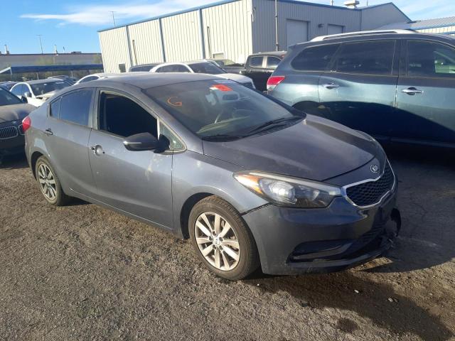 KIA FORTE LX 2014 with VIN KNAFX4A60E5094615 - Photo from auction