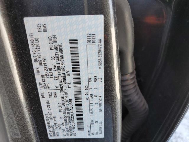 Photo 10 from auction – 2020 FORD ESCAPE TIT with VIN 1FMCU0DZXLUA06889