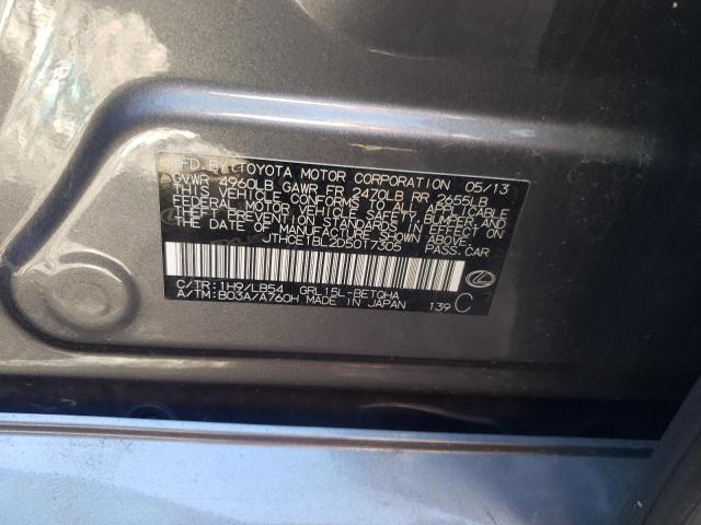 Photo 10 from auction – 2013 LEXUS GS 350 with VIN JTHCE1BL2D5017305
