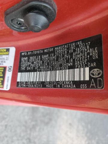 Photo 10 from auction – 2018 TOYOTA COROLLA L with VIN 2T1BURHEXJC991930