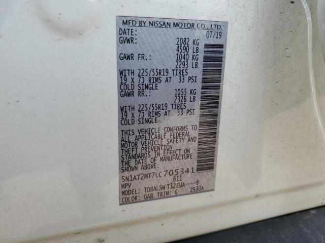 Photo 10 from auction – 2020 NISSAN ROGUE S with VIN 5N1AT2MT7LC705341