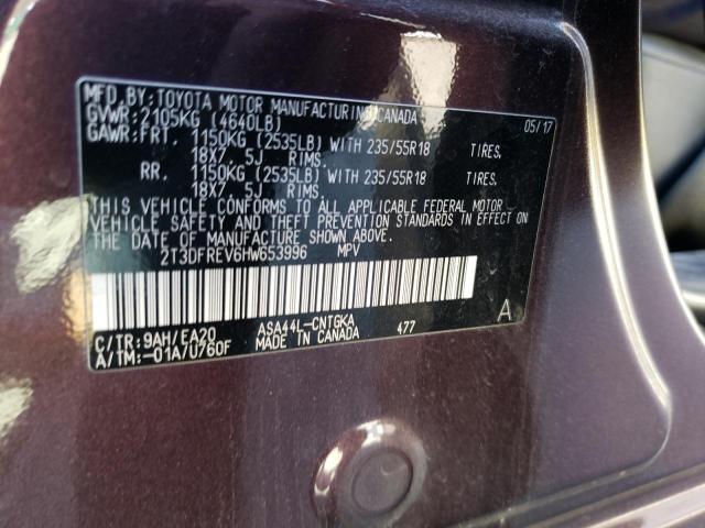 Photo 10 from auction – 2017 TOYOTA RAV4 LIMIT with VIN 2T3DFREV6HW653996