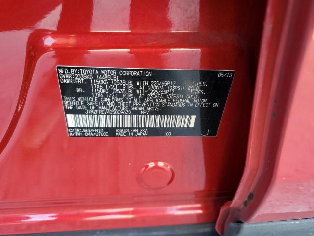 Photo 10 from auction – 2013 TOYOTA RAV4 LE with VIN JTMZFREV4D5009632
