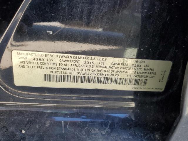 Photo 10 from auction – 2008 VOLKSWAGEN JETTA WOLF with VIN 3VWRJ71K08M189073