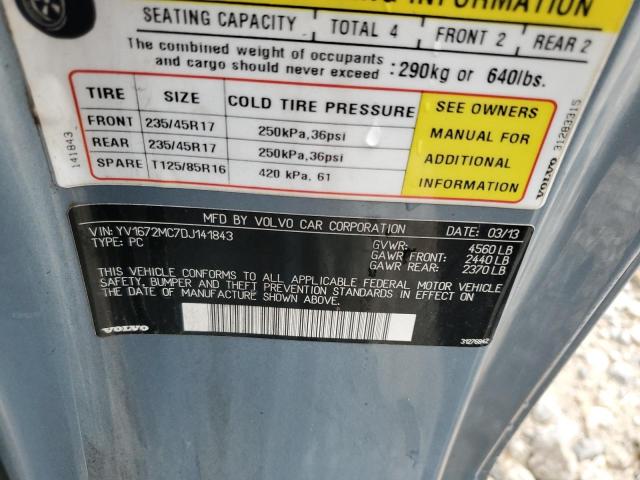 Photo 10 from auction – 2013 VOLVO C70 T5 with VIN YV1672MC7DJ141843