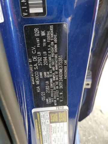 Photo 10 from auction – 2021 KIA FORTE FE with VIN 3KPF24AD0ME375381