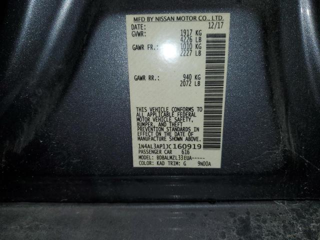 Photo 10 from auction – 2018 NISSAN ALTIMA 2.5 with VIN 1N4AL3AP1JC160919