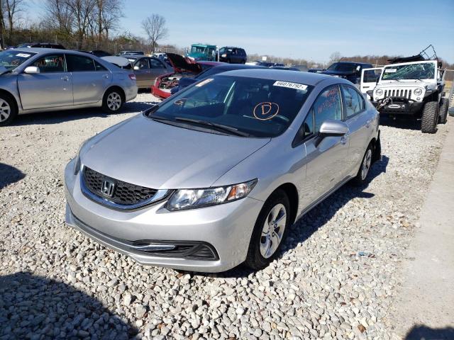 Photo 2 from auction – 2014 HONDA CIVIC LX with VIN 19XFB2F52EE004682