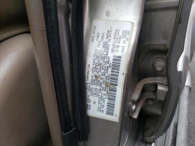Photo 10 from auction – 2001 TOYOTA 4RUNNER LI with VIN JT3GN87R710218994