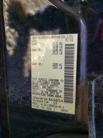 Photo 10 from auction – 2010 NISSAN MAXIMA S with VIN 1N4AA5AP3AC869854