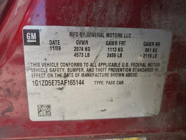 Photo 10 from auction – 2010 CHEVROLET MALIBU 2LT with VIN 1G1ZD5E75AF165144