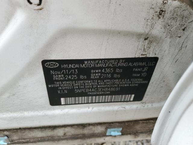 Photo 10 from auction – 2014 HYUNDAI SONATA GLS with VIN 5NPEB4AC3EH848691