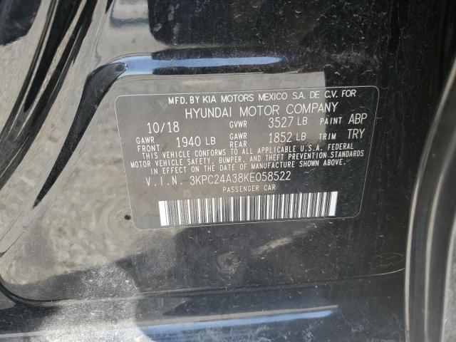 Photo 10 from auction – 2019 HYUNDAI ACCENT SE with VIN 3KPC24A38KE058522