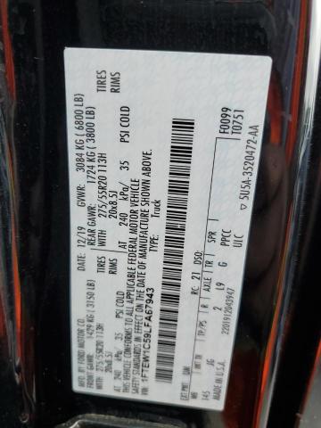Photo 10 from auction – 2020 FORD F150 SUPER with VIN 1FTEW1C59LFA67943