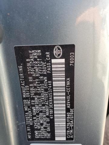 Photo 10 from auction – 2010 TOYOTA CAMRY BASE with VIN 4T1BF3EK8AU537448
