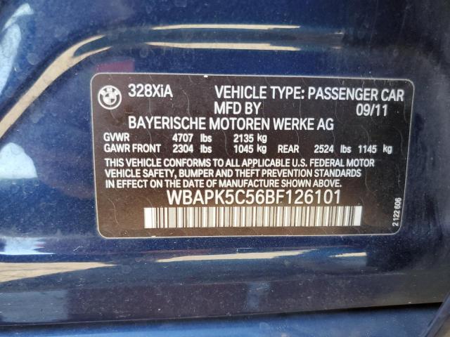 Photo 10 from auction – 2011 BMW 328 XI SUL with VIN WBAPK5C56BF126101