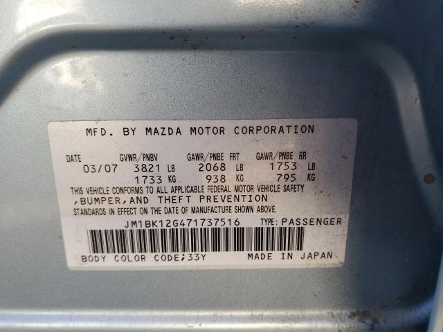Photo 10 from auction – 2007 MAZDA 3 I with VIN JM1BK12G471737516