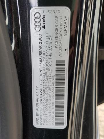 Photo 10 from auction – 2012 AUDI A7 PRESTIG with VIN WAU2GAFC3CN108967