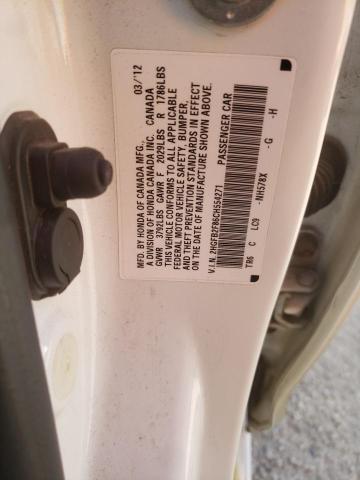Photo 10 from auction – 2012 HONDA CIVIC EX with VIN 2HGFB2F86CH554271