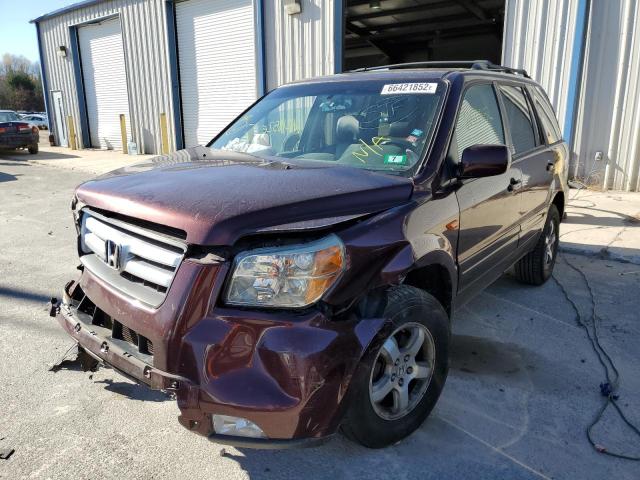 Photo 2 from auction – 2007 HONDA PILOT EXL with VIN 2HKYF18657H535595