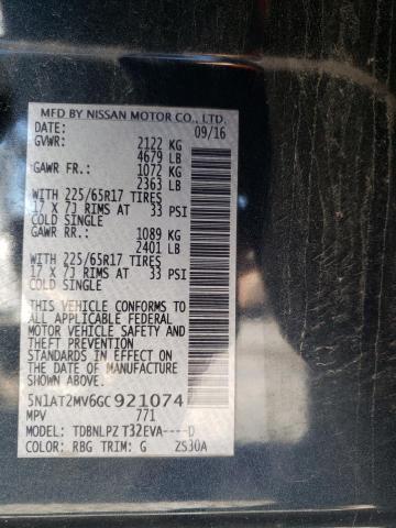 Photo 10 from auction – 2016 NISSAN ROGUE S with VIN 5N1AT2MV6GC921074