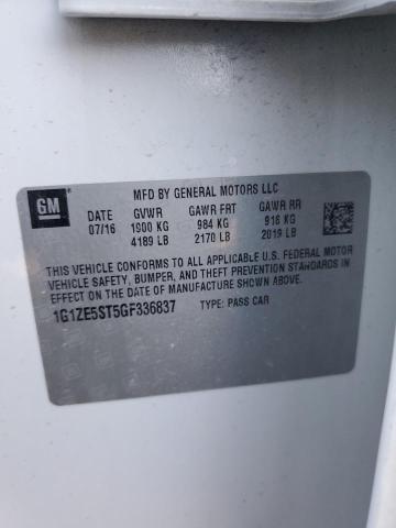 Photo 10 from auction – 2016 CHEVROLET MALIBU LT with VIN 1G1ZE5ST5GF336837